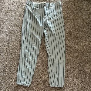 Men's Striped Gray Pants